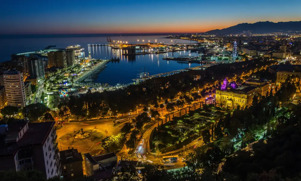 What to Do in Malaga Spain night